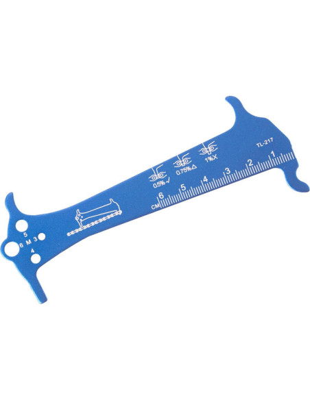 Medidor de desgaste de cadena de bicicleta Wniuypo Aluminio Medidor de desgaste de cadena de bicicleta Wniuypo Aluminio