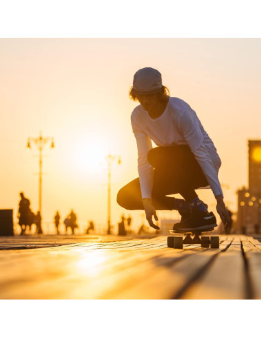 Ruedas de Skateboard PATIKIL 52mm 95A Negras - Paquete de 4