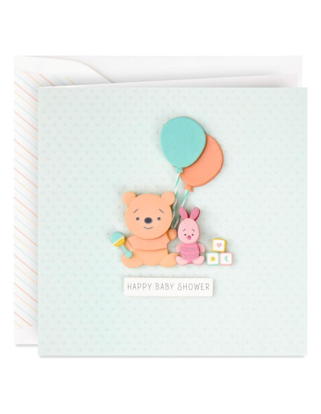 Tarjeta de Fiesta de Bebé Hallmark Disney Winnie Pooh 14.6x20.9cm Tarjeta de Fiesta de Bebé Hallmark Disney Winnie Pooh 14.6x20.9cm