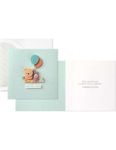 Tarjeta de Fiesta de Bebé Hallmark Disney Winnie Pooh 14.6x20.9cm Tarjeta de Fiesta de Bebé Hallmark Disney Winnie Pooh 14.6x20.9cm