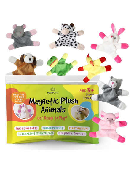 Imanes de Nevera Educativos BetterLine - Animales de Peluche 8 Piezas Imanes de Nevera Educativos BetterLine - Animales de Peluche 8 Piezas