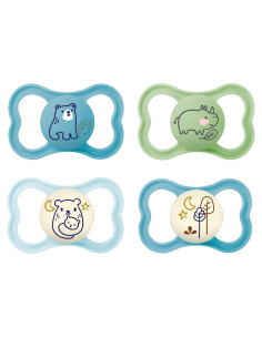 Chupete MAM Air Day & Night 16+ Meses Piel Sensible 4 Unidades