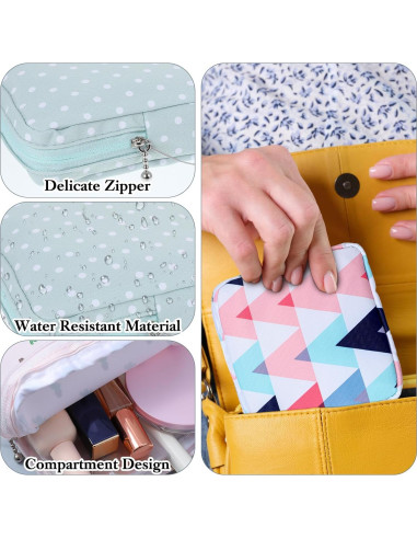 Juego de 4 Bolsas Portátiles APLZGMG para Toallas Menstruales