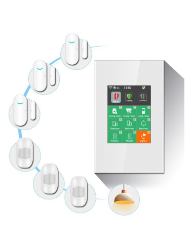 Interruptor de Luz Inteligente LANBON L8-HAK con Alarma 2-en-1