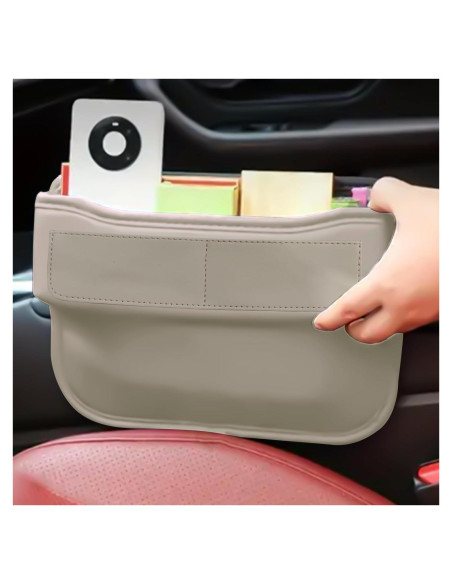 Organizador de Asiento para Coche msyuusr Beige 28.66x20.93cm Organizador de Asiento para Coche msyuusr Beige 28.66x20.93cm