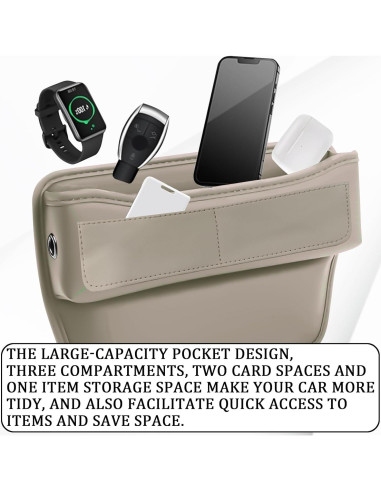 Organizador de Asiento para Coche msyuusr Beige 28.66x20.93cm