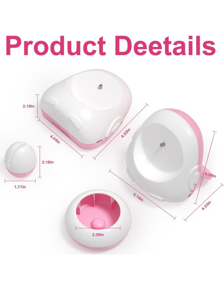 Girador de Perlas Eléctrico Inalámbrico Pskfvre Rosa 2-en-1 Girador de Perlas Eléctrico Inalámbrico Pskfvre Rosa 2-en-1