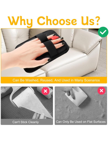 Guantes de Cepillado Reutilizables Chenyanc para Mascotas 2 Pcs