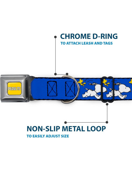 Collar para Perro Peanuts Buckle-Down 24.1-33 cm Azul Collar para Perro Peanuts Buckle-Down 24.1-33 cm Azul