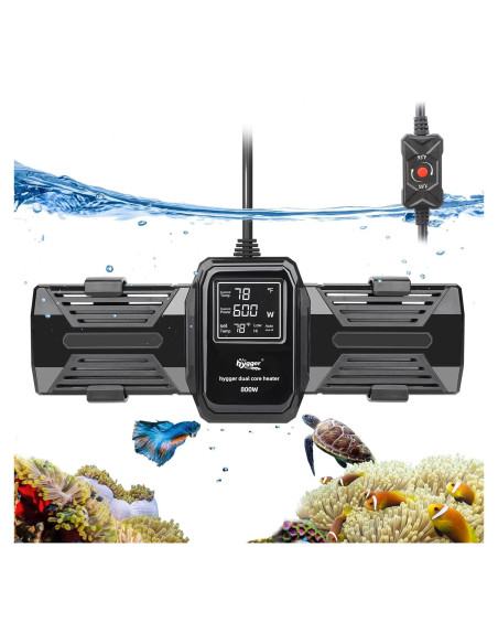 Calentador de Acuario Hygger 600W 800W 1000W Sumergible LED Calentador de Acuario Hygger 600W 800W 1000W Sumergible LED