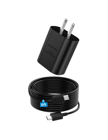 Cargador Rápido Super 25W USB C con Cable 2.0m para Samsung