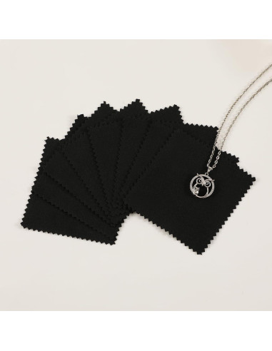 Paño de Limpieza de Joyería de Plata 50PCS PUPPYSEW