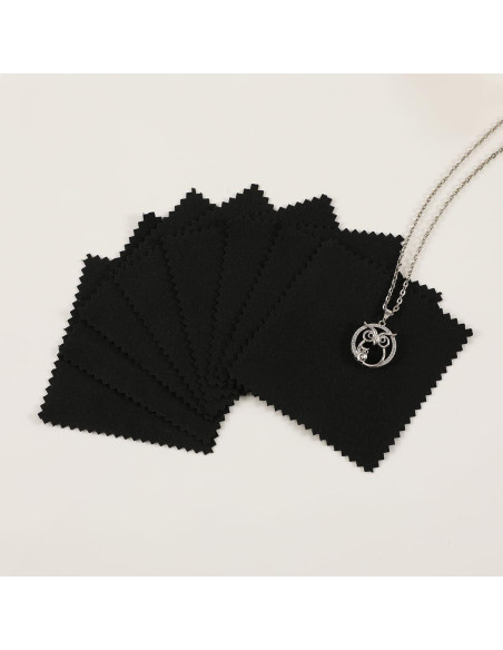 Paño de Limpieza de Joyería de Plata 50PCS PUPPYSEW Paño de Limpieza de Joyería de Plata 50PCS PUPPYSEW