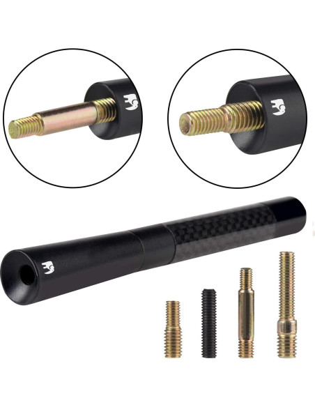 Antena de Fibra de Carbono ONE250 para Honda - Negro Antena de Fibra de Carbono ONE250 para Honda - Negro