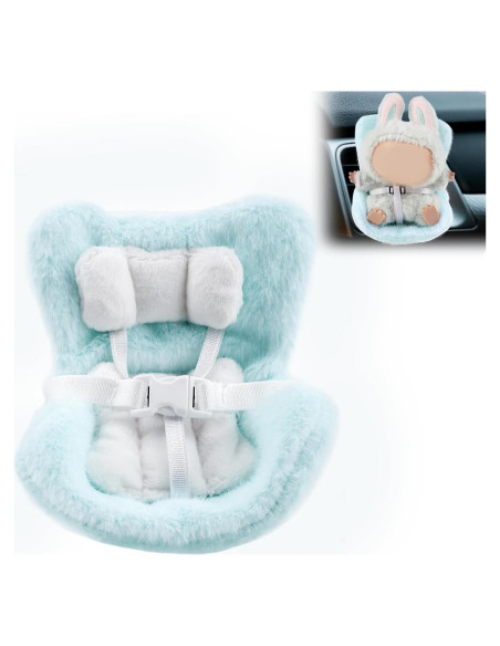 Asiento de coche para muñecas BOXOB 11.7x10.3x9.1cm Azul Asiento de coche para muñecas BOXOB 11.7x10.3x9.1cm Azul