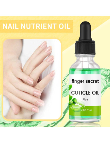 Aceite de Cutícula Finger Secret 15ml con Vitamina E y Aloe