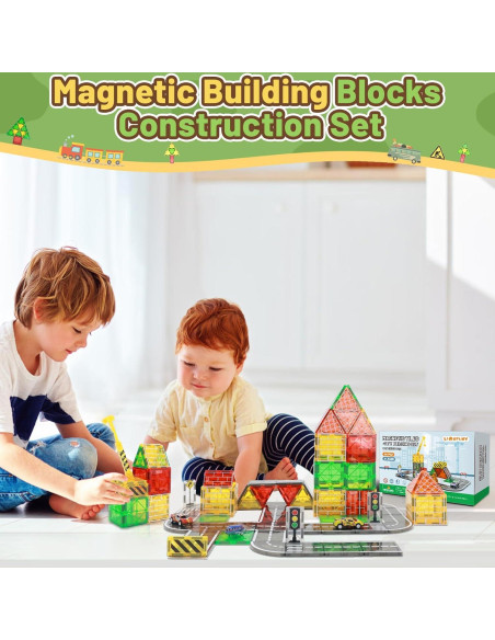 Juego de Azulejos Magnéticos LionFuny 50 Piezas para Niños Juego de Azulejos Magnéticos LionFuny 50 Piezas para Niños