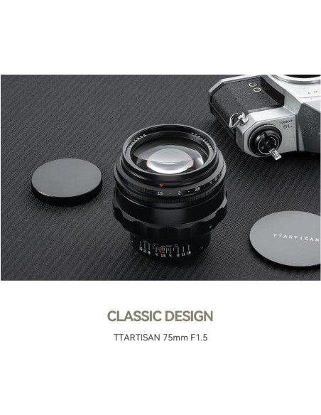 Lente Manual TTArtisan 75mm f1.5 Bokeh Enredado M42 Lente Manual TTArtisan 75mm f1.5 Bokeh Enredado M42