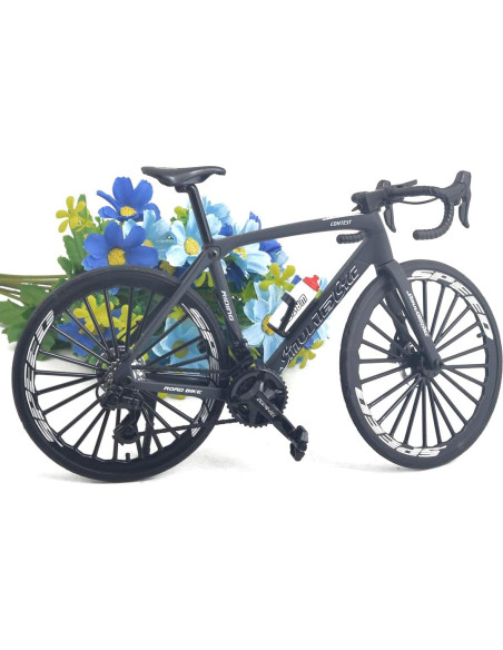 Bicicleta de Carretera Mini ZIYUE 1:8 Negro Decorativa