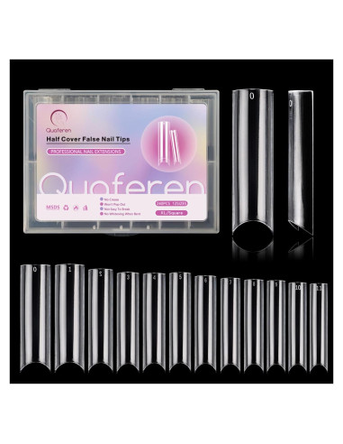 Consejos de Uñas Falsas C Curve Clear Square 240PCS XXL