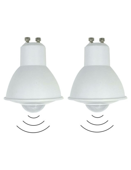 Paquete de 2 Bombillas LED LIDESEN 6W con Sensor PIR 3000K Paquete de 2 Bombillas LED LIDESEN 6W con Sensor PIR 3000K
