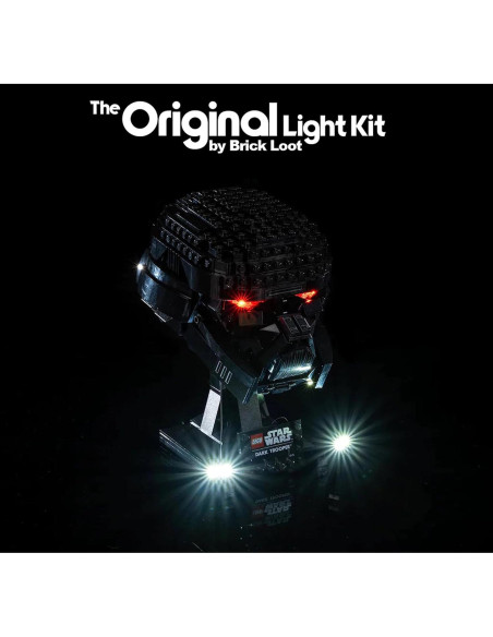 Kit de Luz LED Brick Loot para Casco Dark Trooper LEGO 75343 Kit de Luz LED Brick Loot para Casco Dark Trooper LEGO 75343