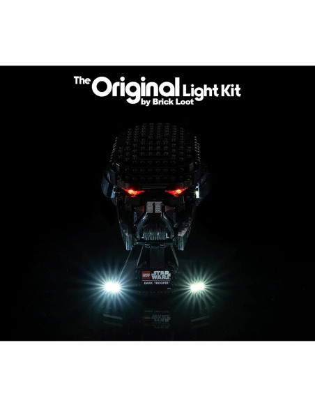 Kit de Luz LED Brick Loot para Casco Dark Trooper LEGO 75343 Kit de Luz LED Brick Loot para Casco Dark Trooper LEGO 75343