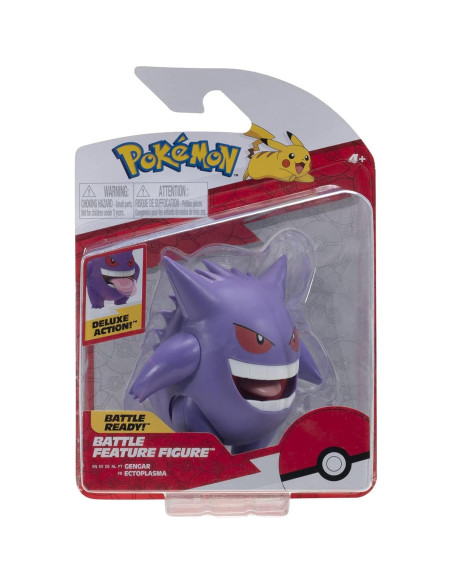 Figura de Acción Pokémon Gengar 11.43 cm Wicked Cool Toys Figura de Acción Pokémon Gengar 11.43 cm Wicked Cool Toys