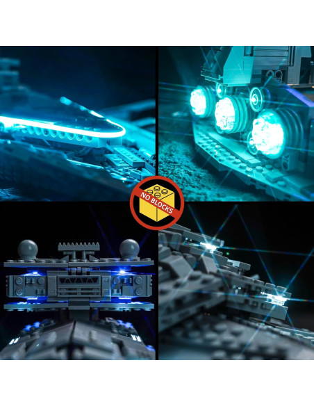 Kit de Luz LED BrickBling para Destructor Estelar Imperial 75394 Kit de Luz LED BrickBling para Destructor Estelar Imperial 75394