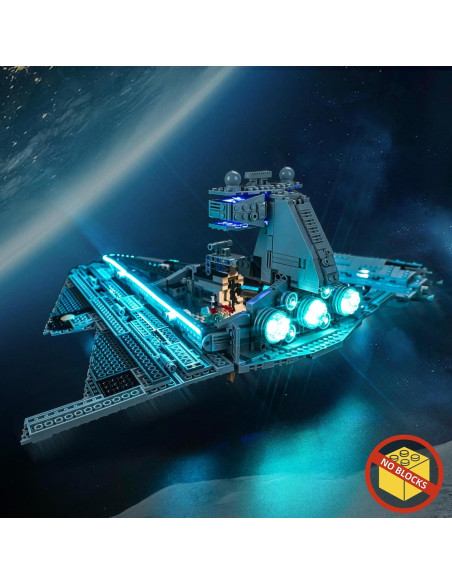 Kit de Luz LED BrickBling para Destructor Estelar Imperial 75394 Kit de Luz LED BrickBling para Destructor Estelar Imperial 75394