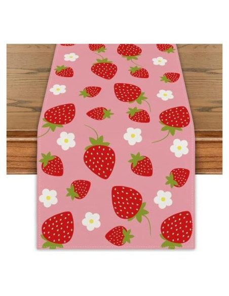 Corredor de Mesa Yarcooly 33x228 cm Decoración Fresa Corredor de Mesa Yarcooly 33x228 cm Decoración Fresa