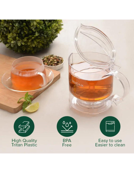 Infusor de Té VAHDAM 16oz Libre de BPA - Tetera Inteligente Infusor de Té VAHDAM 16oz Libre de BPA - Tetera Inteligente