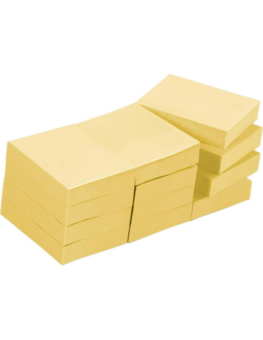 Notas Adhesivas Greener Post-it 3M Amarillo Canario 12 Bloc