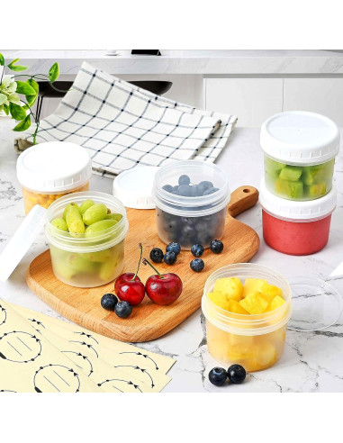 Contenedores de Almacenamiento de Alimentos TUZAZO 5 Oz - 12 Piezas