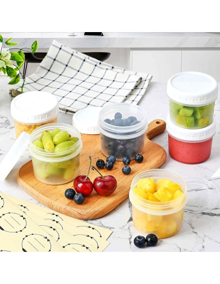 Contenedores de Almacenamiento de Alimentos TUZAZO 5 Oz - 12 Piezas Contenedores de Almacenamiento de Alimentos TUZAZO 5 Oz - 12 Piezas