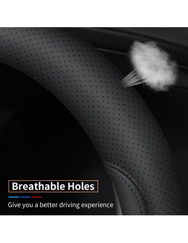 Cubierta de Volante XHRING para Honda 37-38 cm Negro