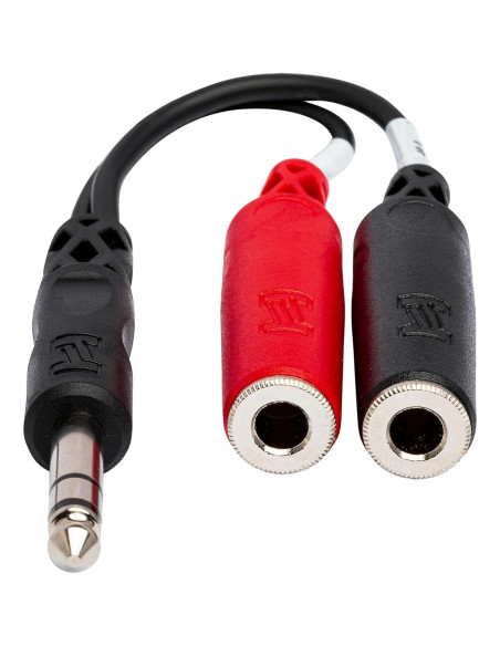 Cable Hosa YPP-117 1/4" TRS a Doble 1/4" TSF 15.24 cm Cable Hosa YPP-117 1/4" TRS a Doble 1/4" TSF 15.24 cm