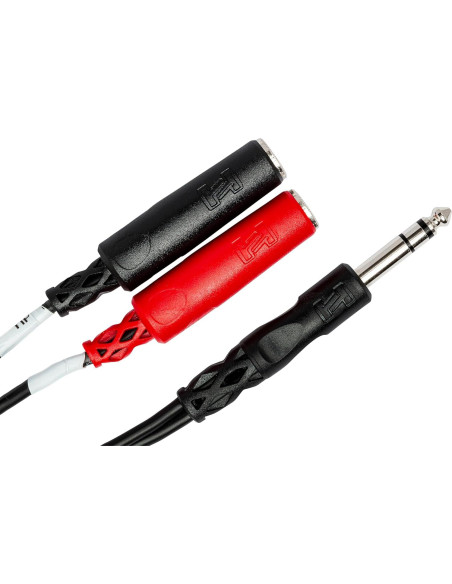 Cable Hosa YPP-117 1/4" TRS a Doble 1/4" TSF 15.24 cm Cable Hosa YPP-117 1/4" TRS a Doble 1/4" TSF 15.24 cm