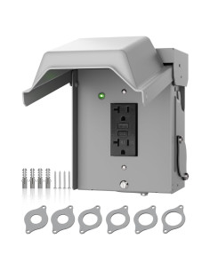 Caja de Salida Exterior GFCI ISLEWIRE 20A a Prueba de Climas