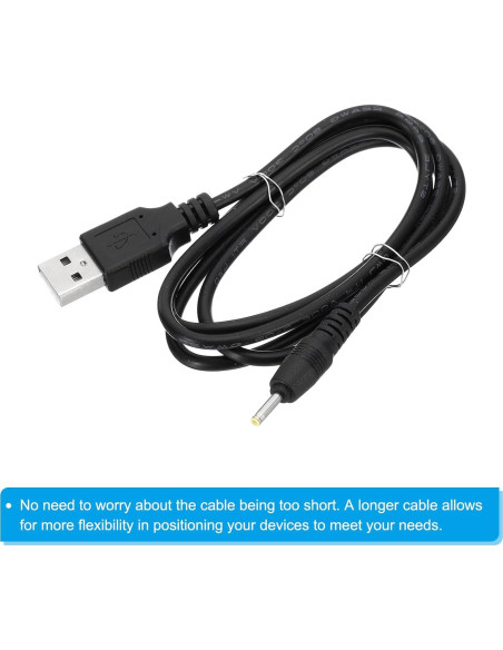 Cable de Alimentación USB a DC 2.5x0.7mm PATIKIL - 4 Piezas Cable de Alimentación USB a DC 2.5x0.7mm PATIKIL - 4 Piezas