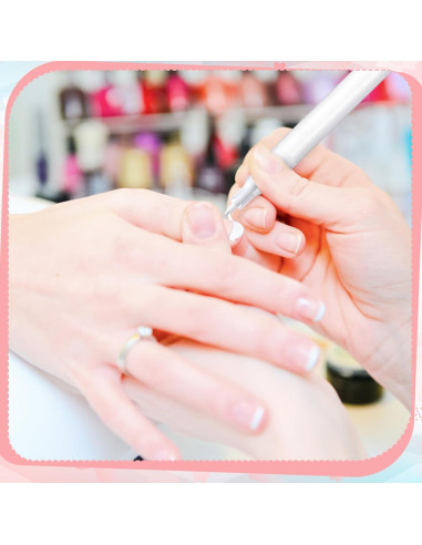 Kit de Manicura Francesa Dunzoom con 2 Bolígrafos y Pegatinas