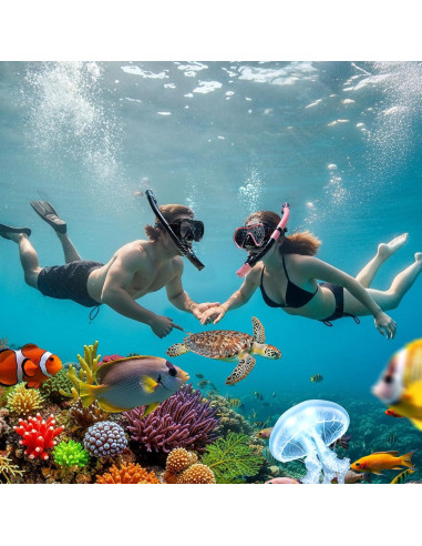 Conjunto de Snorkel y Máscara Maskocean Adultos 180 Vista Panorámica