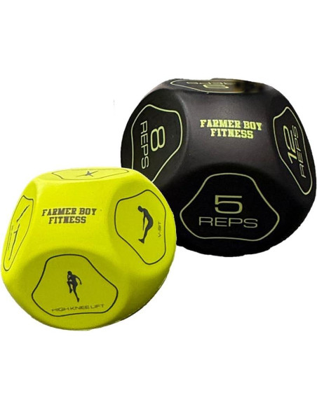 Juego de Dados de Ejercicio Farmer Boy Fitness - Grande y Versátil Juego de Dados de Ejercicio Farmer Boy Fitness - Grande y Versátil
