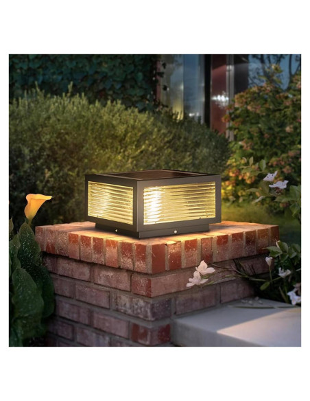 Luz de Cap Post Solar PTOUG LED IP65 Acero Inoxidable 3W Luz de Cap Post Solar PTOUG LED IP65 Acero Inoxidable 3W
