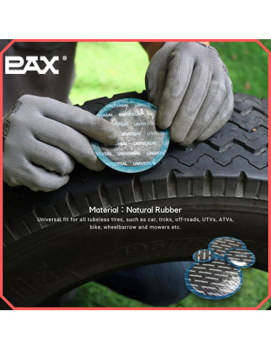 Kit de Parches de Reparación PAX 25 Pcs 60mm para Neumáticos