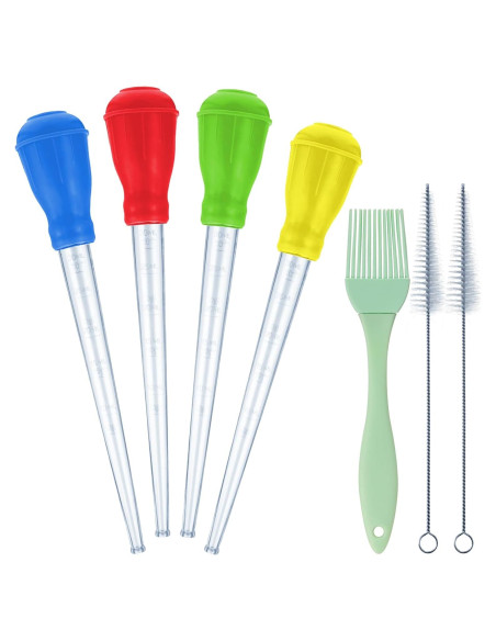 Set de Jeringas para Pavo Boao 7 Piezas con Brocha y Cepillos Set de Jeringas para Pavo Boao 7 Piezas con Brocha y Cepillos