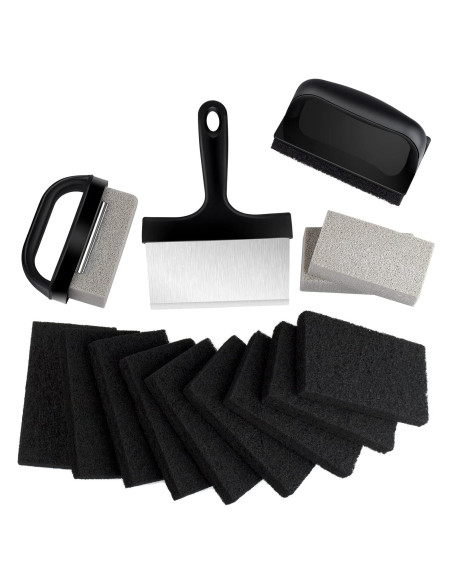 Kit de limpieza 16 Pcs MOWOT para parrilla y plancha Kit de limpieza 16 Pcs MOWOT para parrilla y plancha