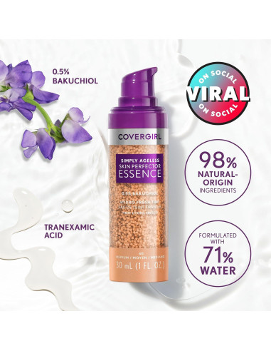 Base de Maquillaje Híbrida Covergirl Simply Ageless 28.35g Claro
