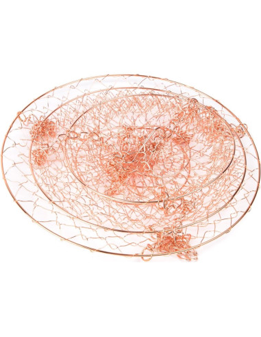 Cesta Colgante de Frutas 3 Niveles Fox Run Cobre 81.28 cm
