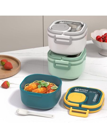 Caja Bento PEDECO Azul 1200 ml Apta Microondas y Lavavajillas Caja Bento PEDECO Azul 1200 ml Apta Microondas y Lavavajillas